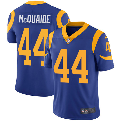 2019 Men Los Angeles Rams #44 McQuaide blue Nike Vapor Untouchable Limited NFL Jersey